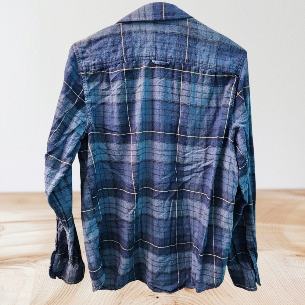 Hurley Blue Plaid Men's Shirt - Picture 2 of 2